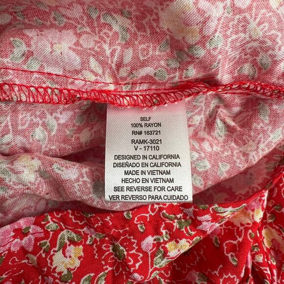 Beepop Floral Print Surplice Romper, XL - Picture 4 of 4